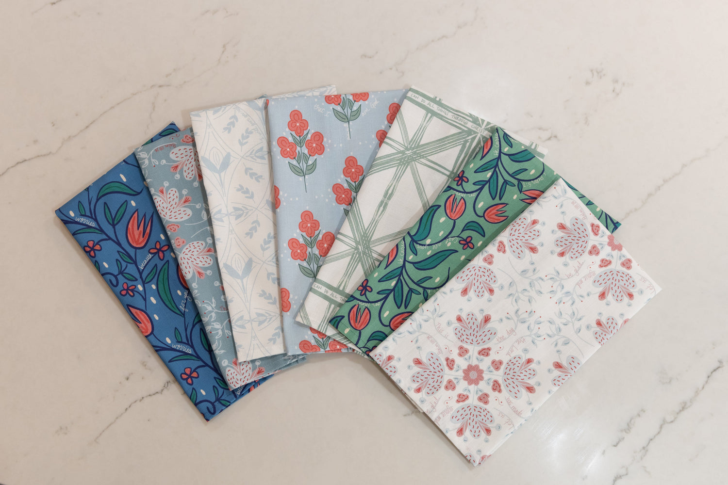 Posey & Byrd tea towels bring beauty and Scripture to your kitchen. Tea Towels in timeless prints—faithful accents for home or gifting