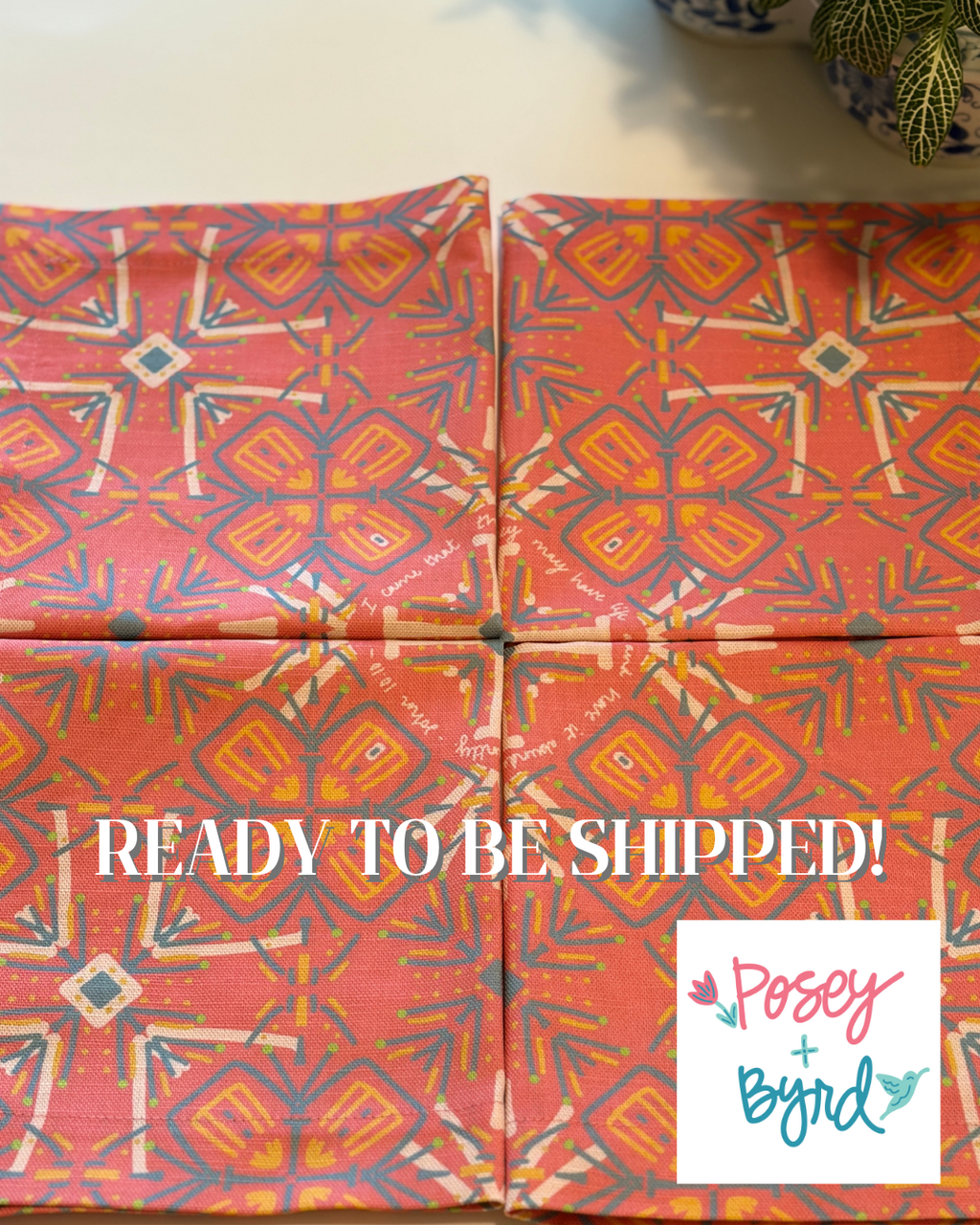 Ready to Ship Florence Marigold Dinner Napkins- Set of 4