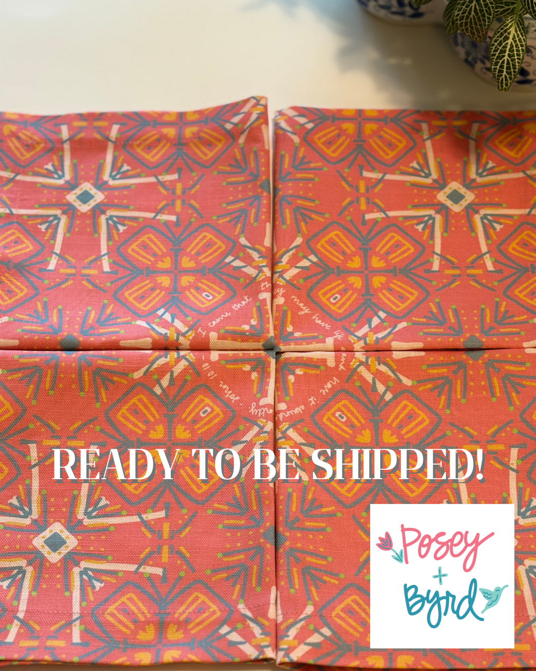 Ready to Ship Florence Marigold Dinner Napkins- Set of 4