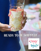Ready to Ship Willa Appetizer Napkins in Honeysuckle- Set of 4 (2 Corinthians 5:7)