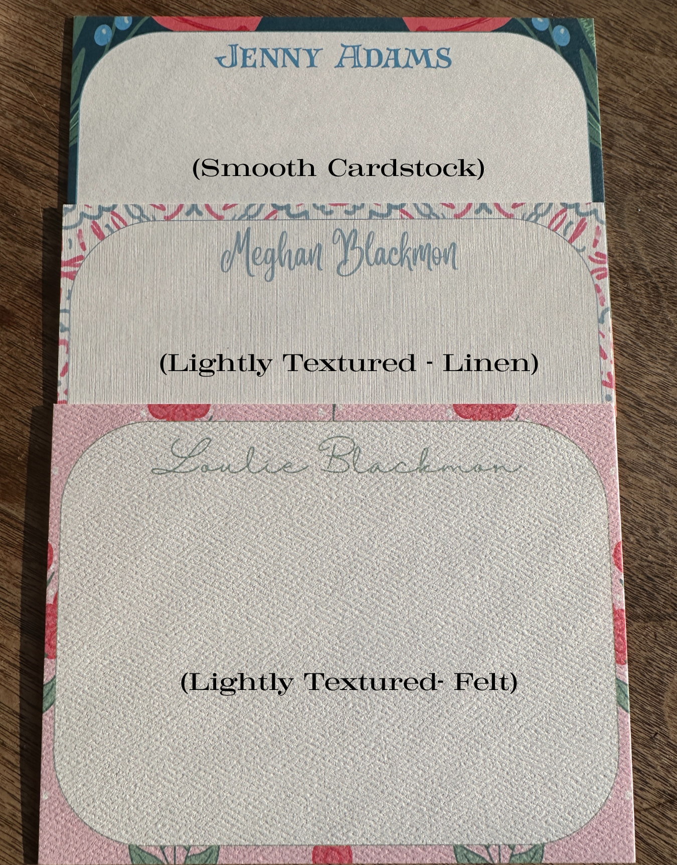 Custom Notecards