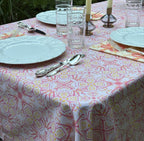 NEW!  Florence Square Tablecloth (John 10:10)