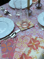 NEW!  Florence Square Tablecloth (John 10:10)