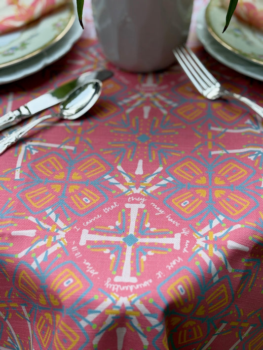 NEW!  Florence Rectangular Tablecloth (John 10:10)