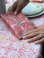 NEW!  Florence Square Tablecloth (John 10:10)