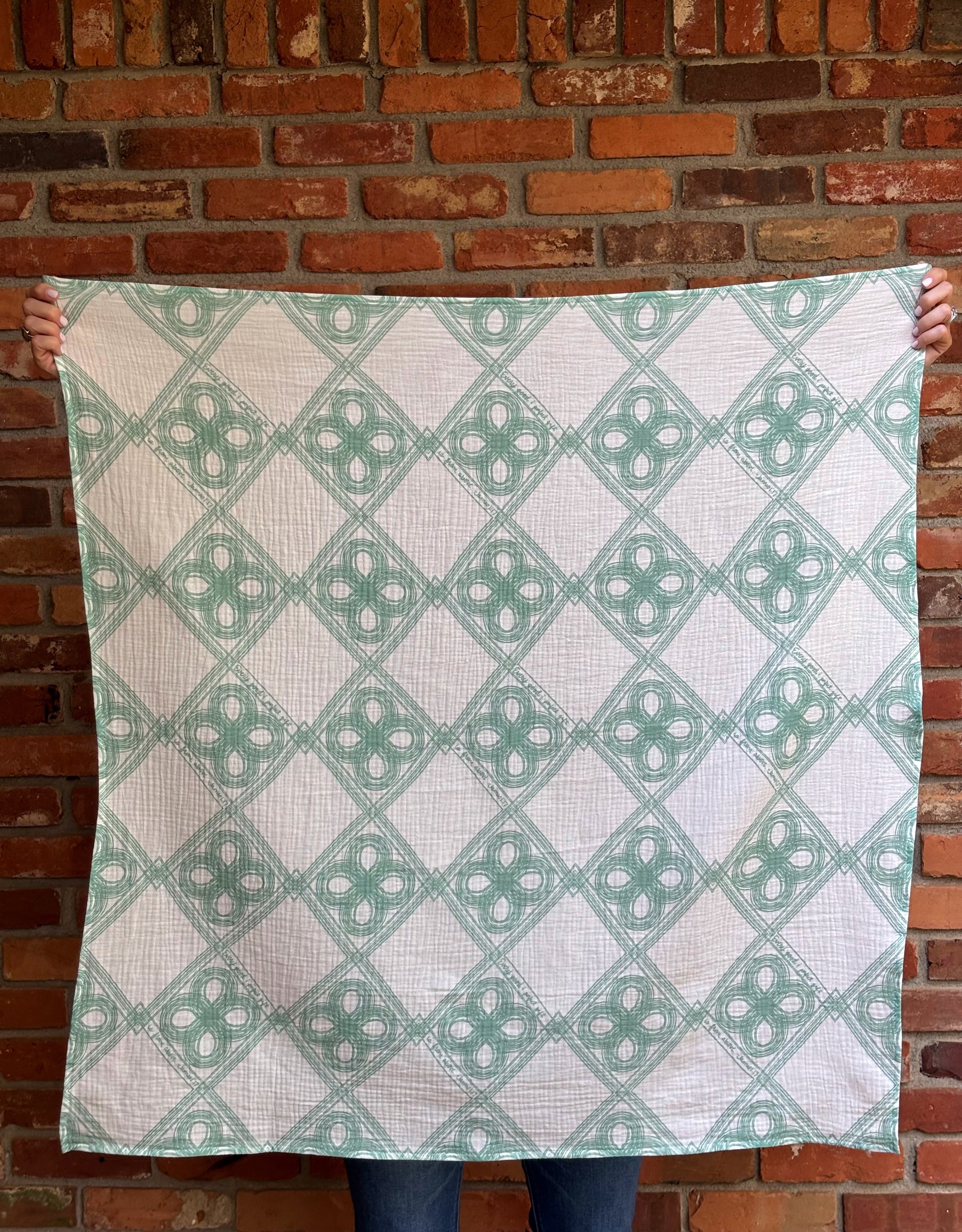 Bible verse baby blanket; scripture baby blanket;  Every good and perfect gift is from above. James 1:17