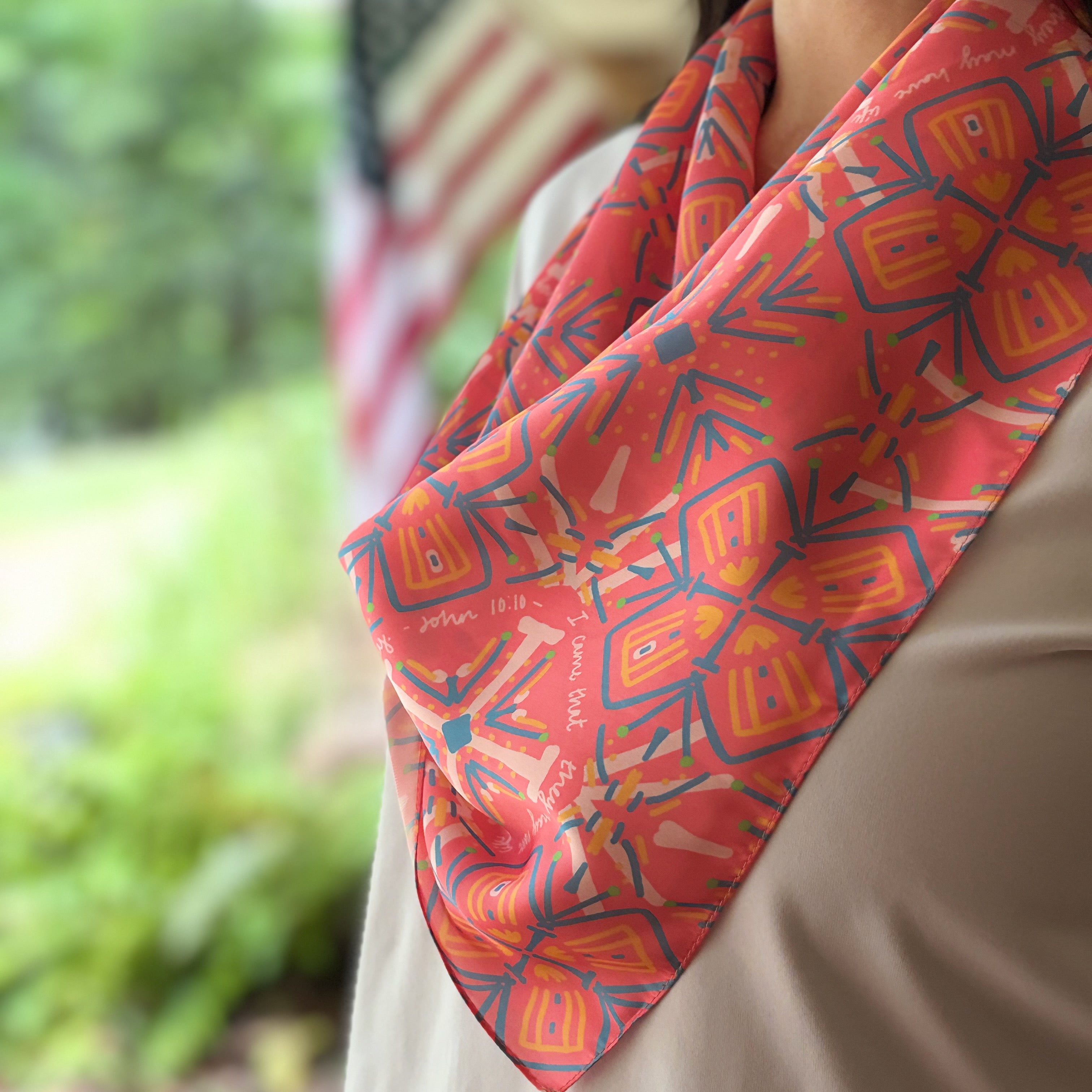 NEW!  Florence Scarf (John 10:10)