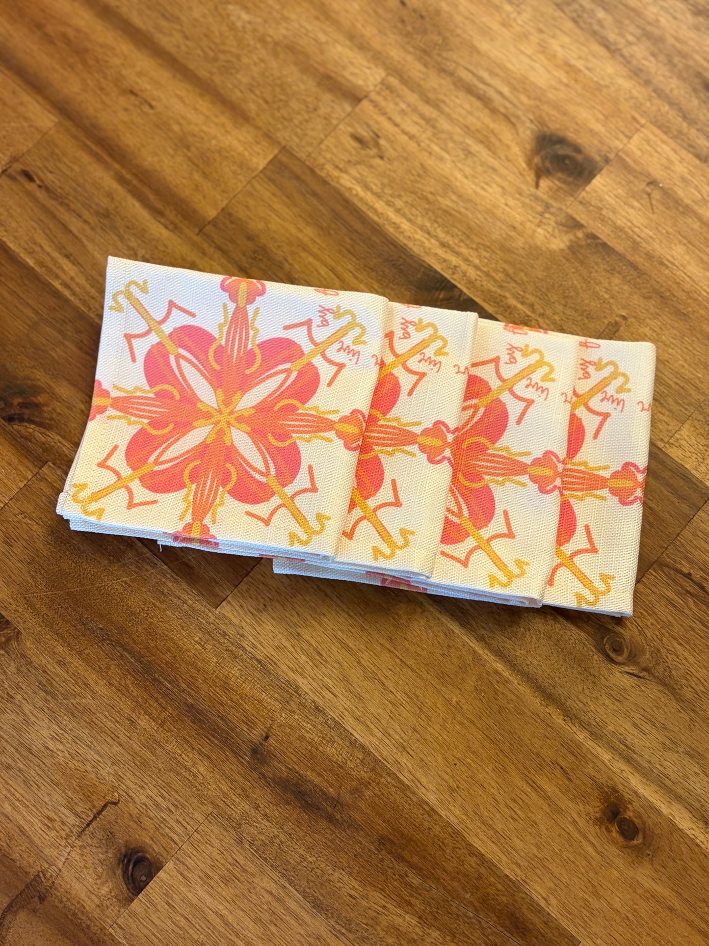 NEW!  Willa Appetizer Napkins- Set of 4 (2 Corinthians 5:7)