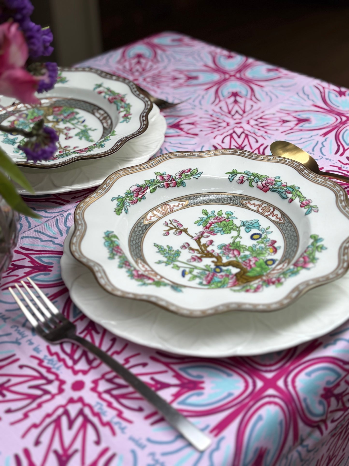 NEW!  Betty Square Tablecloth (Exodus 14:14)