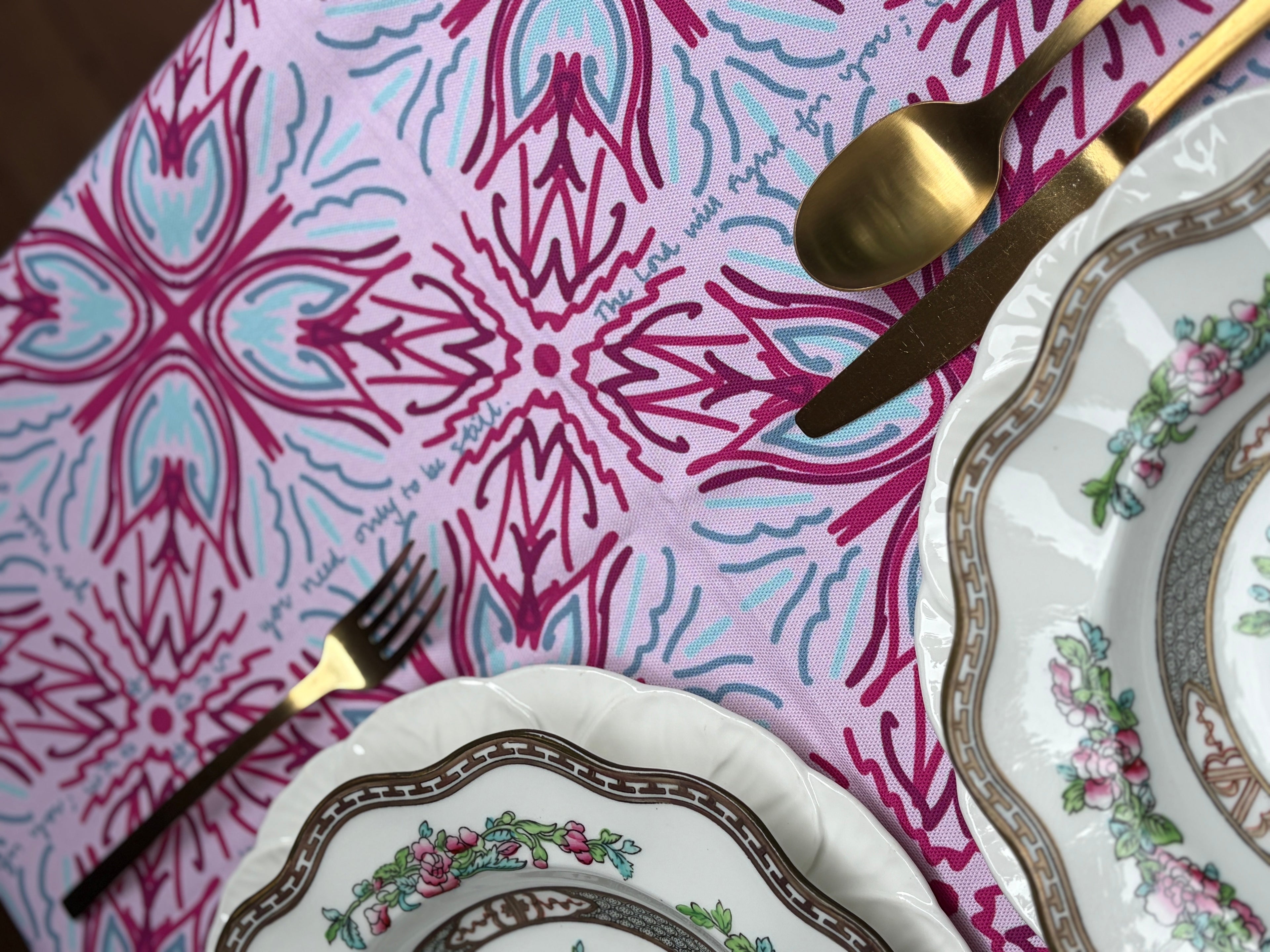 NEW!  Betty Rectangular Tablecloth (Exodus 14:14)